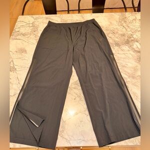 Victoria’s Secret Black Wide leg zip pants